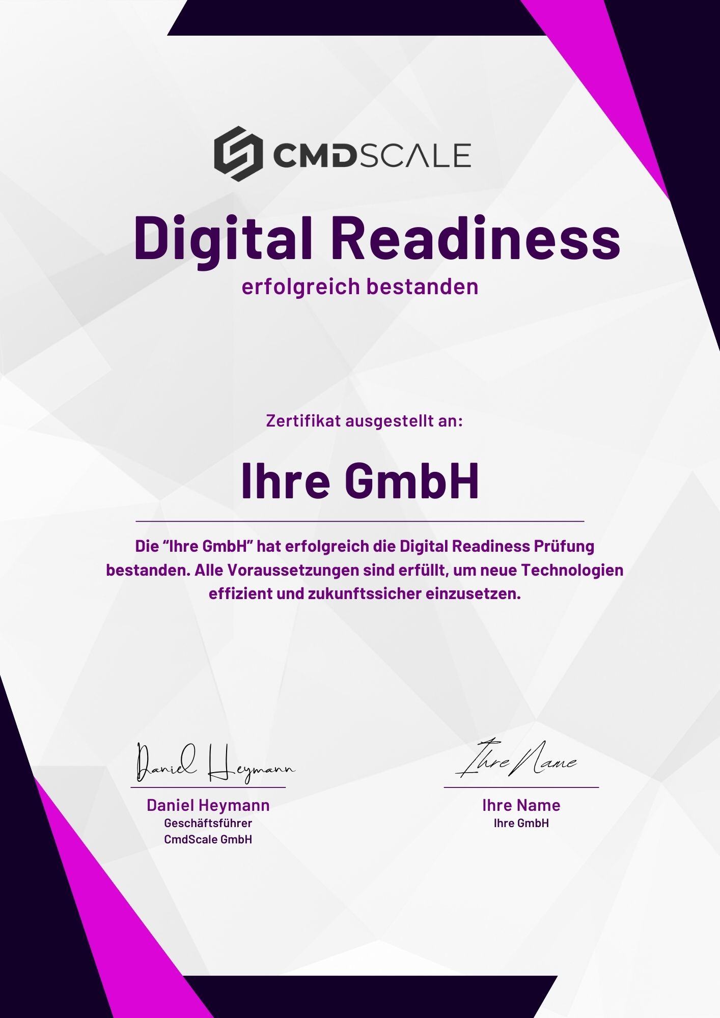 Digital Readiness Zertifikat